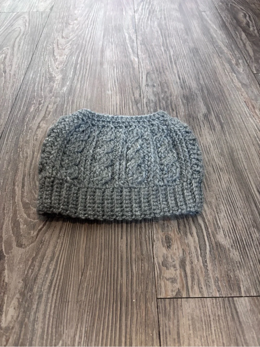 Cozy Cable Knit Kids Beanie Hat - Light Gray with Bow